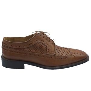 MERCANTI FIORENTINI Men's Shoes 8.5M LEATHER Oxford Lace Up ITALY🇮🇹MADE 5729